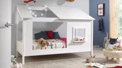 Bed HuisBed Inclusief Voorpaneel En Half Dak