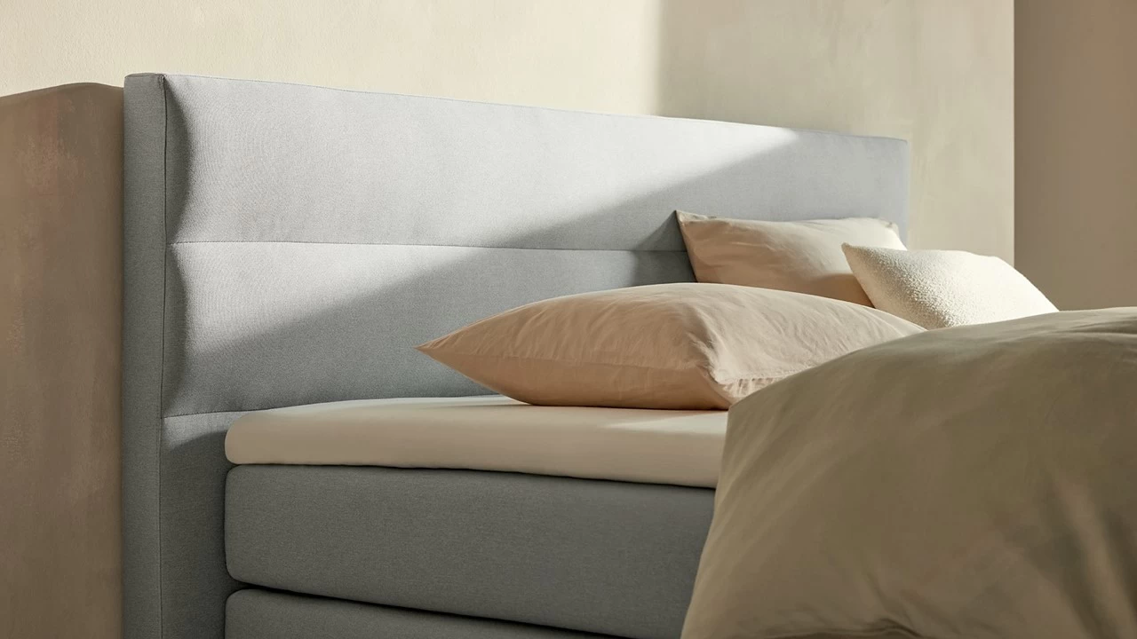 Karlsson Boxspring Solid Lina Vlak Met Gestoffeerd Matras - Afbeelding 3