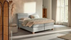 Karlsson Boxspring Solid Lina Vlak Met Gestoffeerd Matras