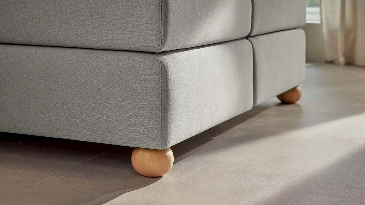 Karlsson Boxspring Solid Lina Vlak Met Gestoffeerd Matras - Afbeelding 4