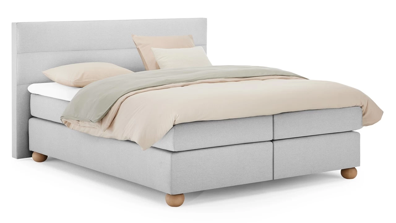 Karlsson Boxspring Solid Lina Vlak Met Gestoffeerd Matras - Afbeelding 5