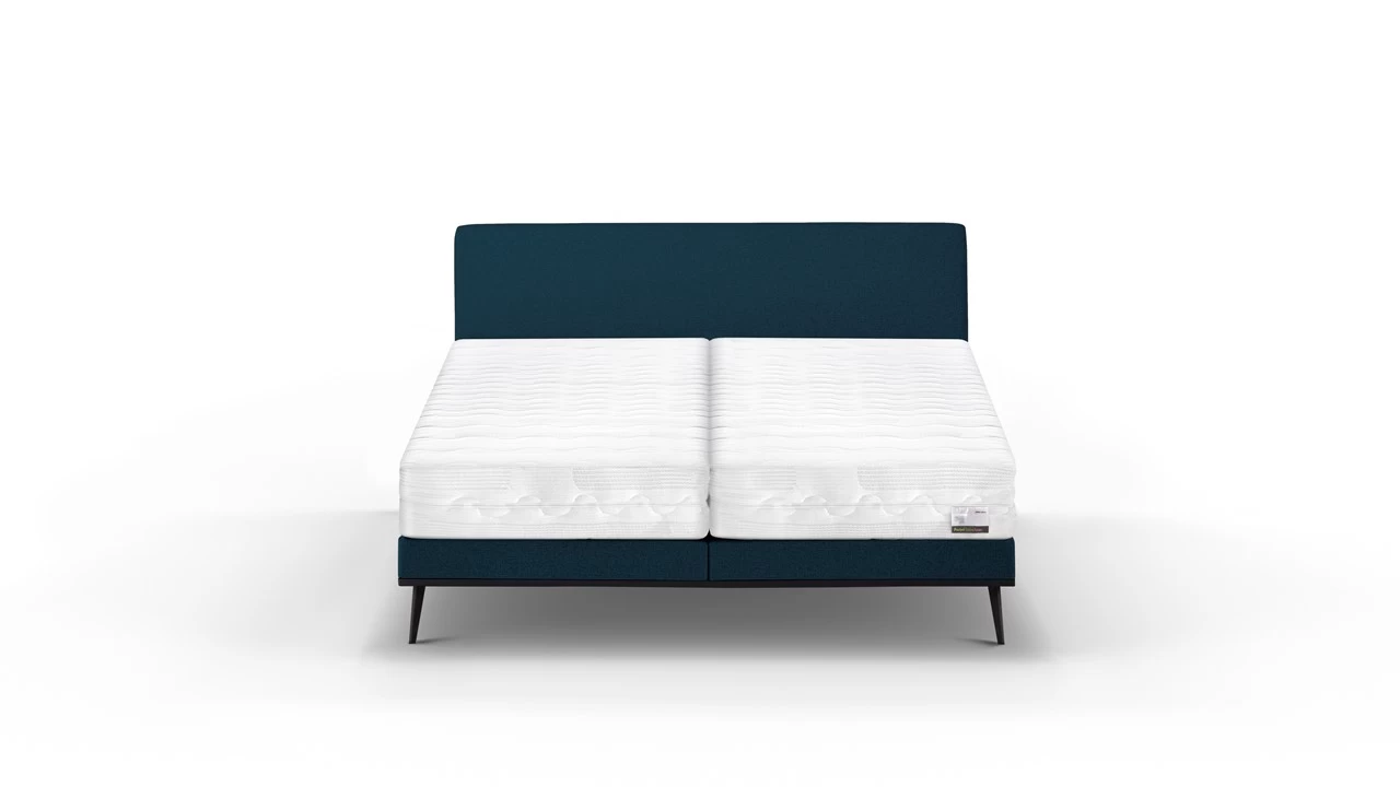 Boxspring Viggo Vlak Met Silver Pocket Deluxe Foam Matras - Afbeelding 6
