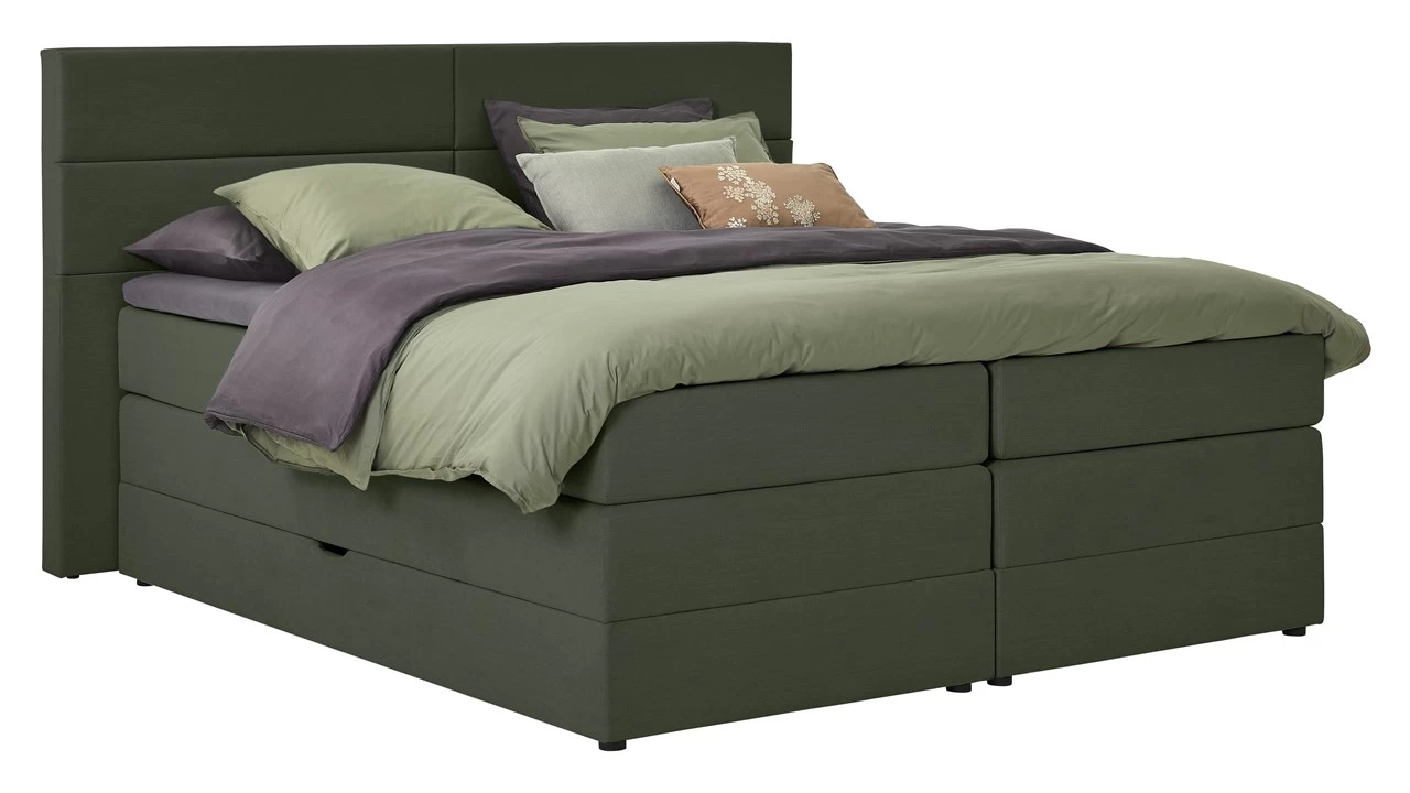 Opbergboxspring Pearl Vlak Met Gestoffeerd Matras - Afbeelding 6