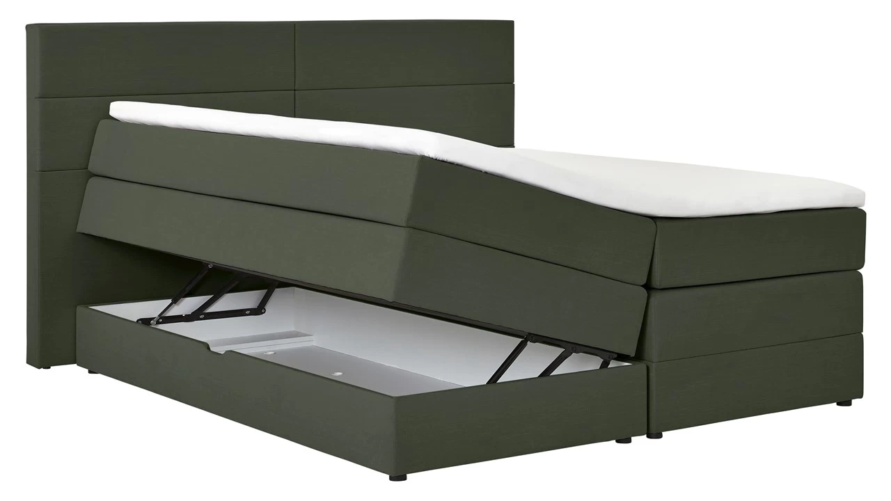 Opbergboxspring Pearl Vlak Met Gestoffeerd Matras - Afbeelding 10